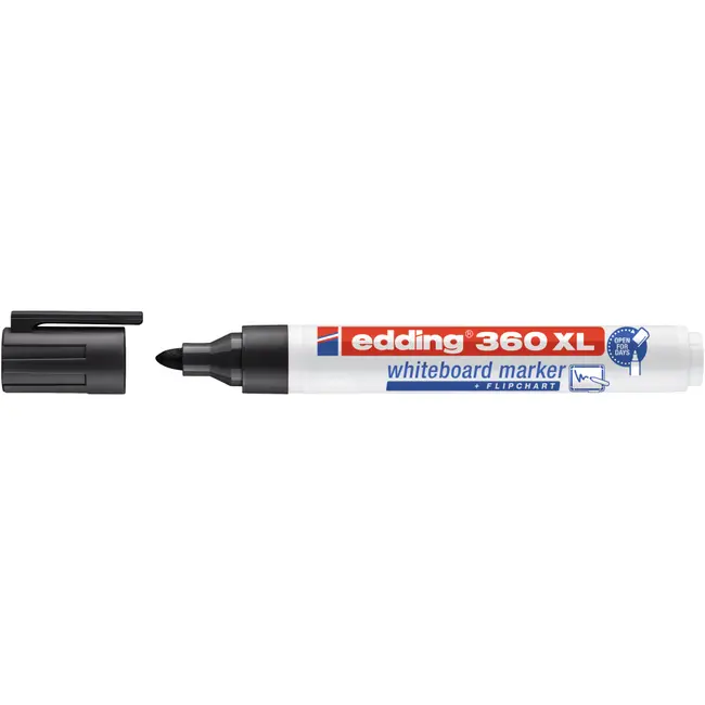 Marker Edding 360XL pentru tabla, varf 1.5-3 mm, negru BPTCED6619001
