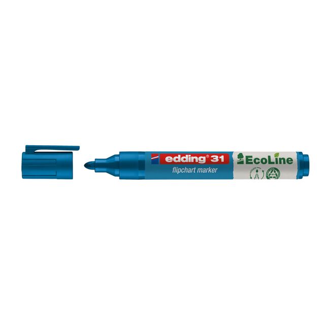 Marker flipchart Edding, Ecoline 1.5-3 mm, albastru BPTCED031003