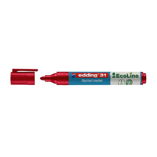 Marker flipchart Edding, Ecoline 1.5-3 mm, rosu BPTCED031002