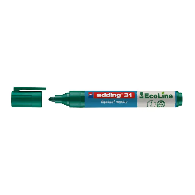 Marker flipchart Edding, Ecoline 1.5-3 mm, verde BPTCED031004