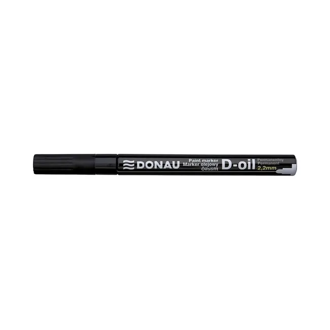 Marker permanent cu vopsea Donau, varf rotund, 2.2 mm, negru BPTCDN101200
