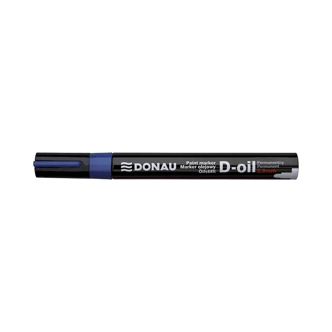 Marker permanent cu vopsea Donau, varf rotund, 2.8 mm, albastru BPTCDN101214