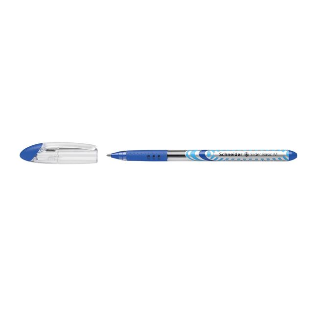 Pix cu gel Schneider Slider M, corp transparent, varf 0.4 mm, albastru BPTCSCH151103