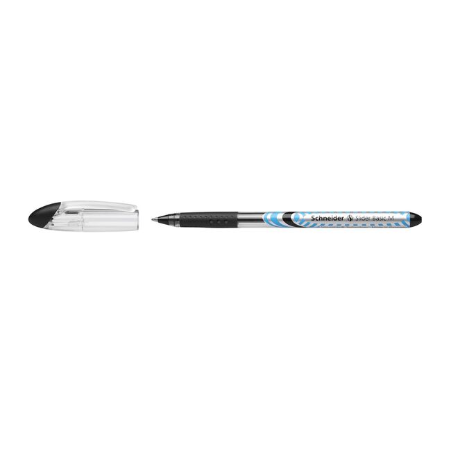 Pix cu gel Schneider Slider M, corp transparent, varf 0.4 mm, negru BPTCSCH151101