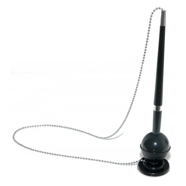 Pix cu lant metalic Office Products, suport autoadeziv, scriere albastra BPTCDN751103