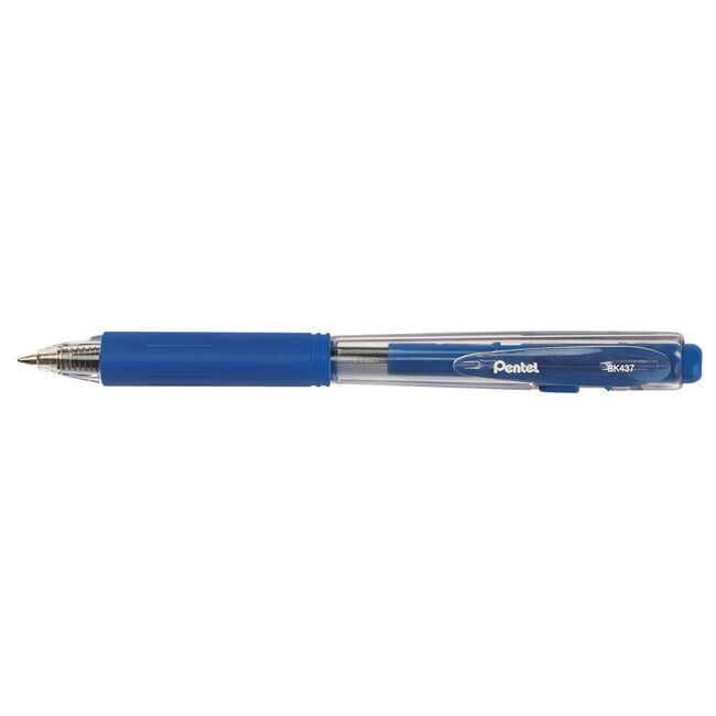 Pix cu mecanism, Pentel, BK-437, 0.7 mm, plastic, albastru BPTCPE103222