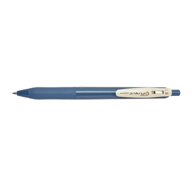 Pix cu mecanism Zebra Sarasa Clip Vintage, varf 0.5 mm, scriere albastru BPTCZB069311