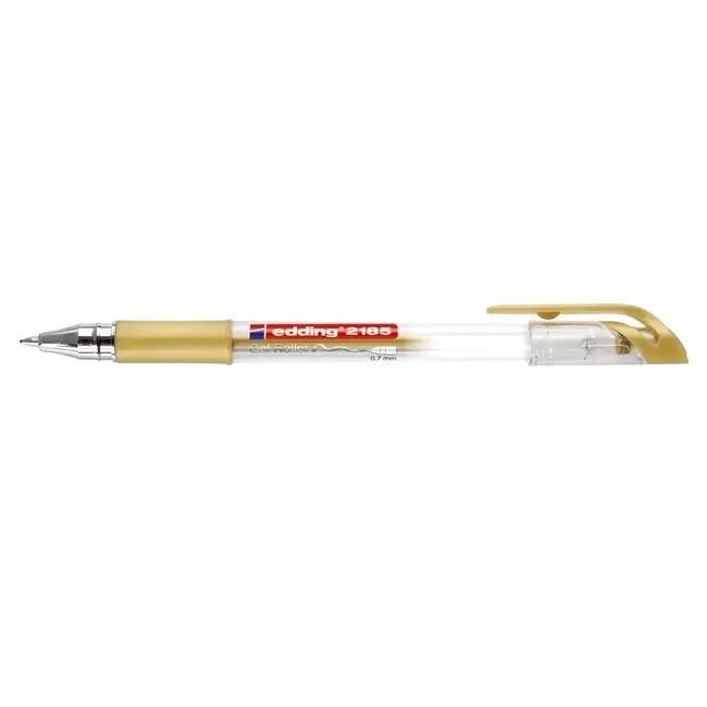 Roller cu gel, Edding, Cristal Jelly 2185, 0.7 mm, plastic, auriu BPTCED218553