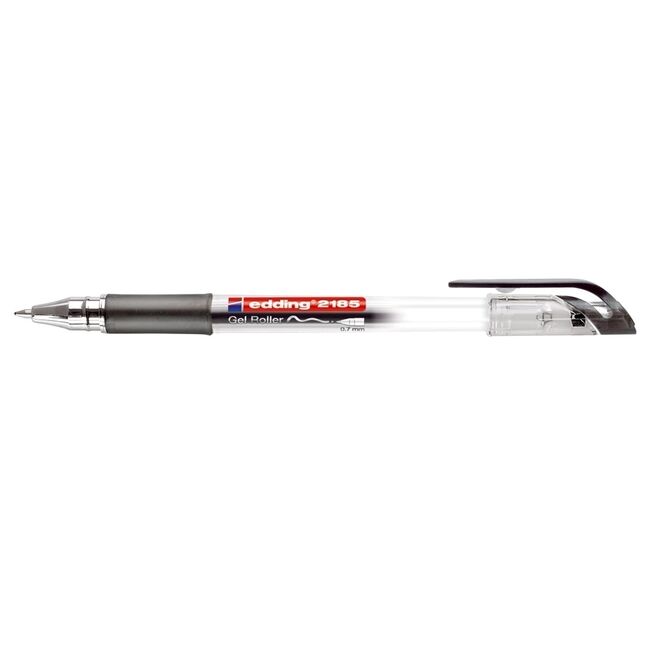 Roller cu gel, Edding, Cristal Jelly 2185, 0.7 mm, plastic, negru BPTCED21851