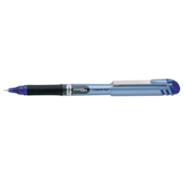 Roller cu gel, Pentel, Energel, 0.5 mm, plastic, albastru BPTCPE101112