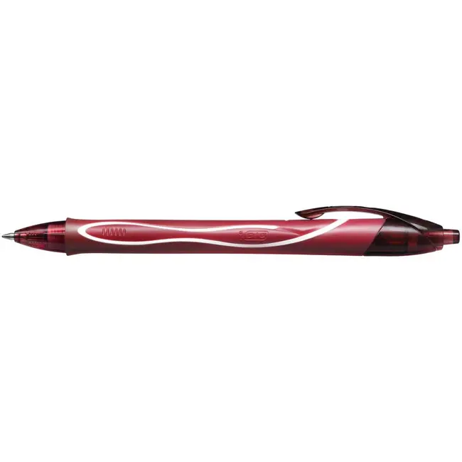 Roller cu gel BIC, Gelocity Quick Dry, 0.7 mm, scriere rosie BPTCCT8015