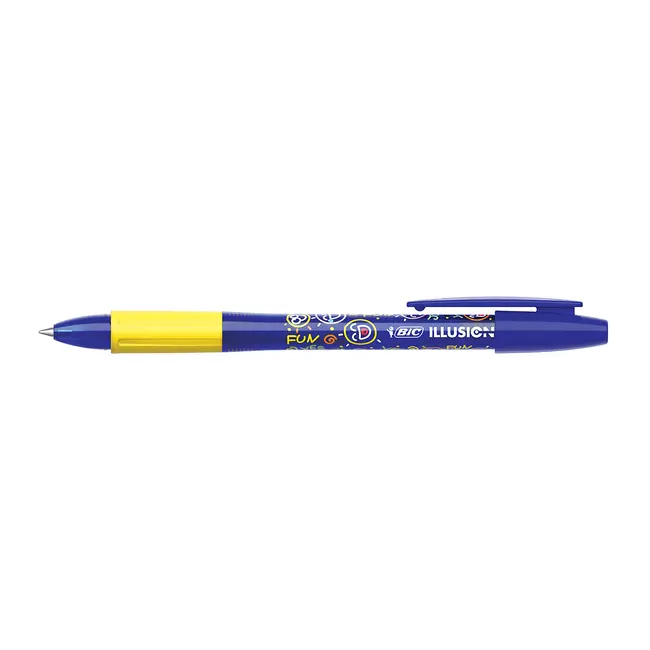 Roller cu gel BIC Gelocity Illusion, fara mecanism, 0.7mm, albastru BPTCCT8042