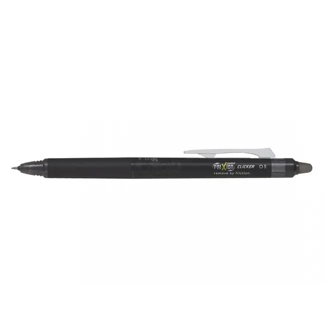 Roller cu gel Pilot Frixion Clicker, cu mecanism, 0.5 mm, negru BPTCPI500020