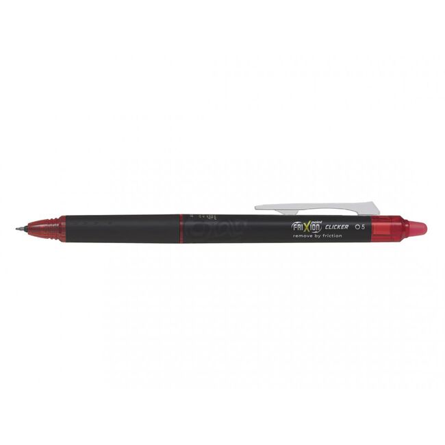 Roller cu gel Pilot Frixion Clicker, cu mecanism, 0.5 mm, rosu BPTCPI500021