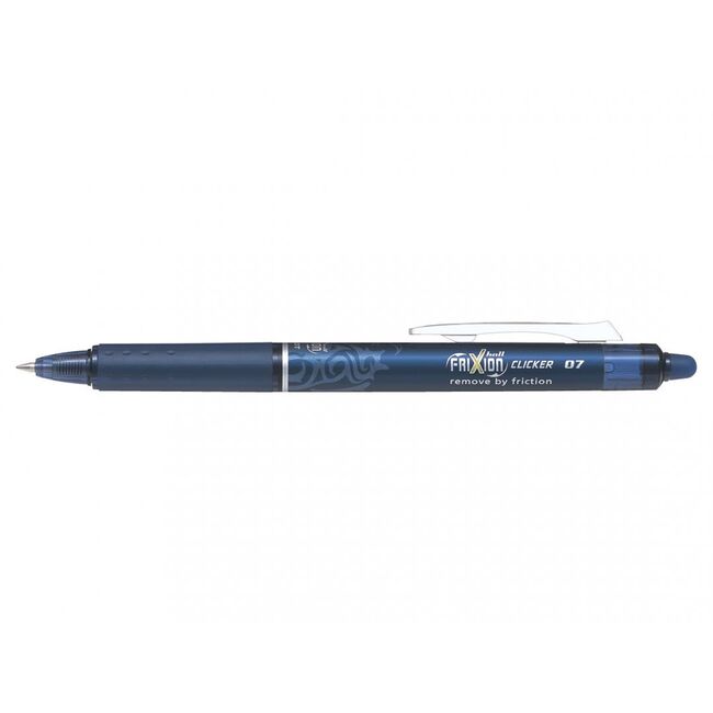 Roller cu gel Pilot Frixion Clicker, cu mecanism, 0.7mm, bleumarin BPTCPI500019
