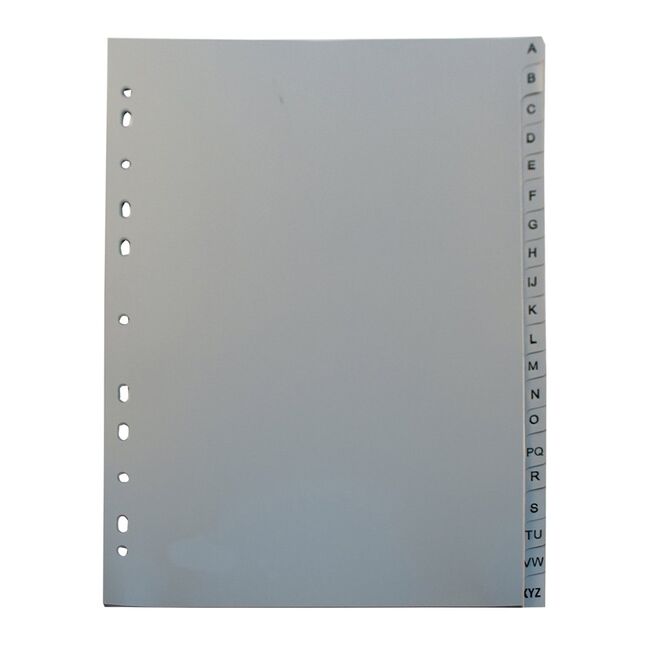 Separatoare Noki, din plastic, cu index A-Z BPTCDY00040