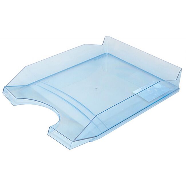Tavita pentru documente Office Products, albastru transparent BPTCDN101351