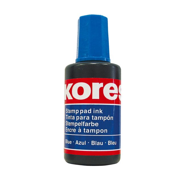 Tus pentru stampila automata/de cauciuc fara ulei Kores. 27 ml, albastru BPTCKS71003