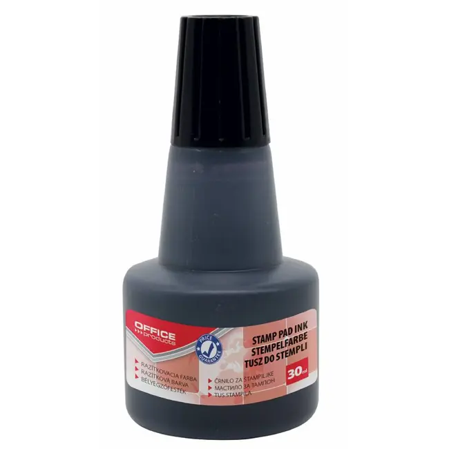 Tus pentru stampila automata/de cauciuc fara ulei Office Products. 30 ml, negru BPTCDN301105