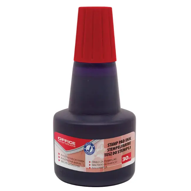 Tus pentru stampila automata/de cauciuc fara ulei Office Products. 30 ml, rosu BPTCDN301104