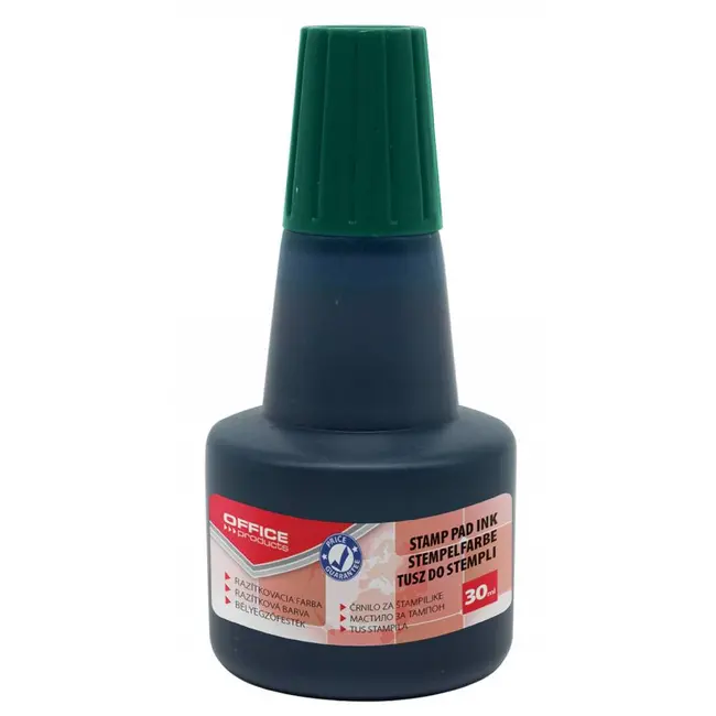Tus pentru stampila automata/de cauciuc fara ulei Office Products. 30 ml, verde BPTCDN301102