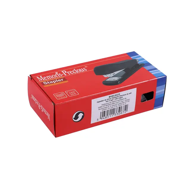 Capsator Memoris-Precious C25, 25 coli, capse 24/6, 26/6, negru BPTCBV013221