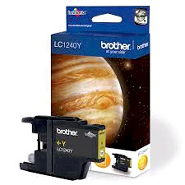 Cartus cu cerneala original Brother LC1240Y, 600 pagini, galben BPTCBR800103