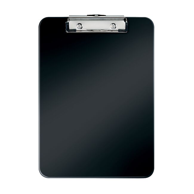 Clipboard Leitz WOW, simplu, PS, A4, 100 coli, negru BPTCSL710095