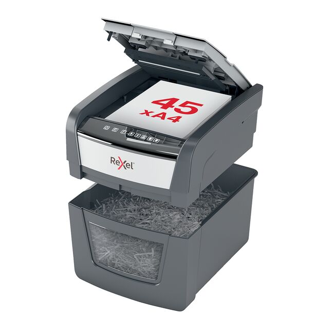 Distrugator documente automat, REXEL OPTIMUM 45X, P4, cross-cut, 45 coli BPTCSL020045