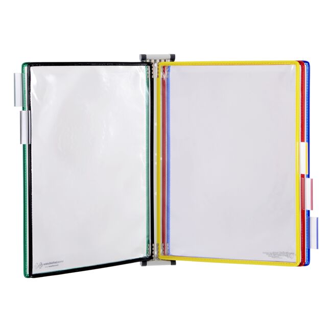 Kit complet Tarifold, din otel, pentru perete, A4, 10 display-uri, multicolor BPTCTA414109