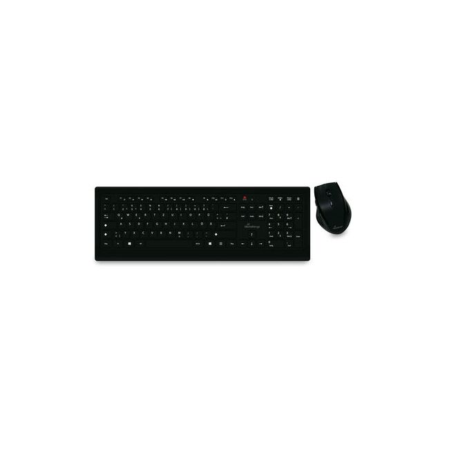 Kit tastatura si mouse MediaRange, 5 butoane wireless, black BPTCMROS104