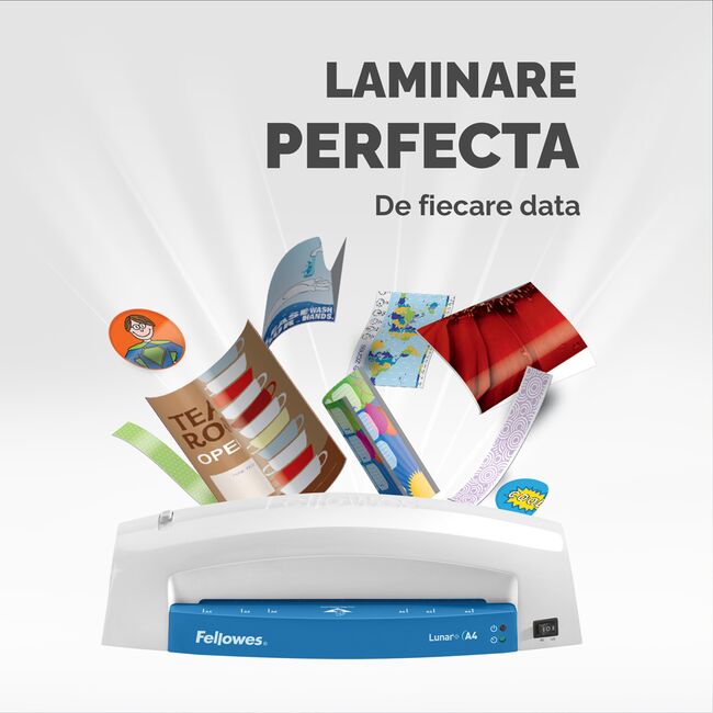 Laminator Fellowes Lunar Plus A4, albastru BPTCFW742801