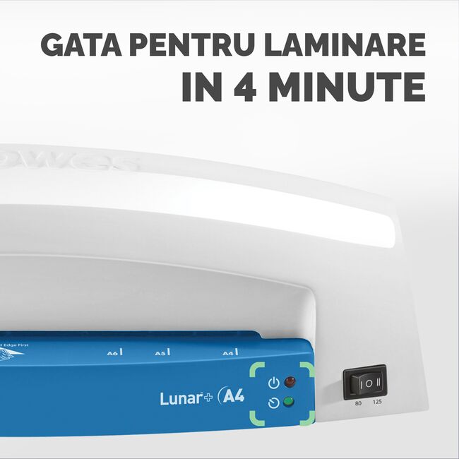 Laminator Fellowes Lunar Plus A4, albastru BPTCFW742801