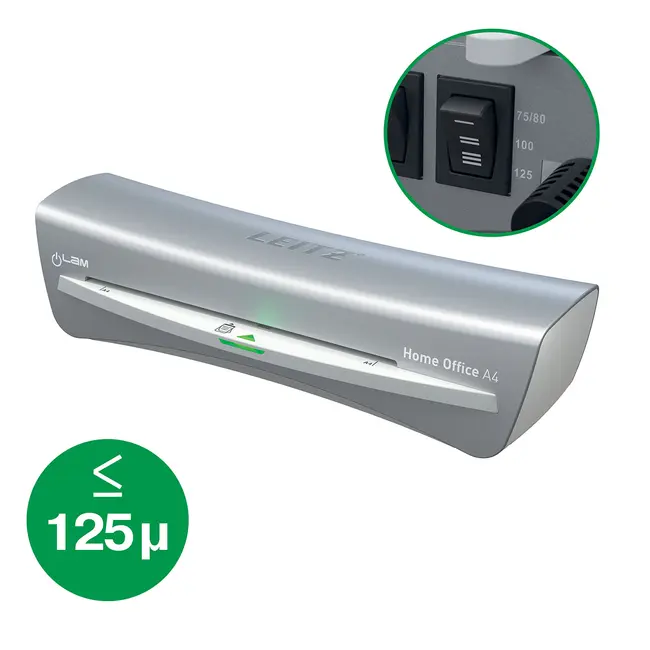 Laminator Leitz iLAM Home Office, A4, kit folii laminare inclus, gri BPTCSL187003