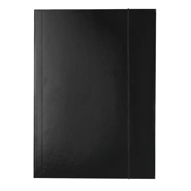 Mapa Esselte Economy din carton, cu elastic, negru BPTCSL000178