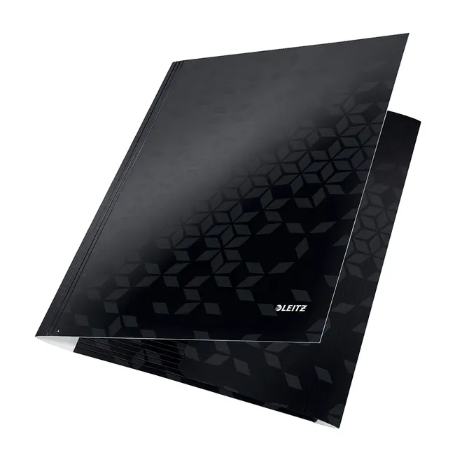 Mapa cu elastic Leitz WOW, carton laminat, A4, 250 coli, negru BPTCSL820095