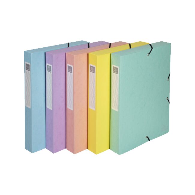 Mapa documente Exacompta, din carton, cu elastic, capacitate 350 coli, diverse culori BPTCFA059560