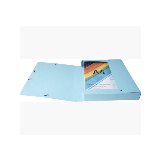 Mapa documente Exacompta, din carton, cu elastic, capacitate 350 coli, diverse culori BPTCFA059560