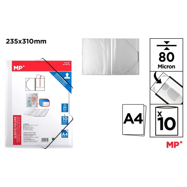 Mapa file cu elastic Main Paper, A4, 80 microni, 10 file BPTCMR137641
