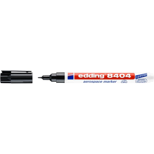 Marker Edding 8404 Aersopace, permanent, corp plastic, varf rotund, 0.75 mm, negru BPTCED008404