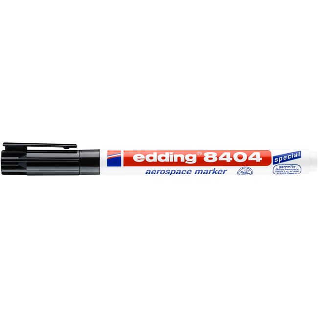Marker Edding 8404 Aersopace, permanent, corp plastic, varf rotund, 0.75 mm, negru BPTCED008404