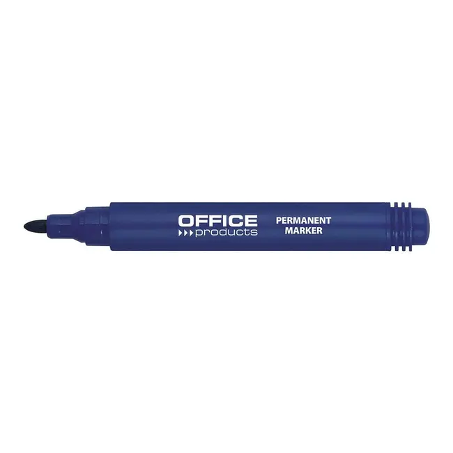 Marker permanent, Office Products, varf rotund, 1-3 mm, albastru BPTCDN101219