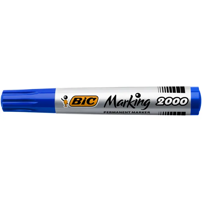 Marker permanent BIC 2000, varf rotund 1.7 mm, albastru BPTCCT8033