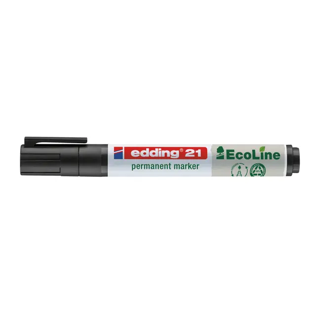 Marker permanent Edding Ecoline, varf rotund, 1.5-3 mm, negru BPTCED000213
