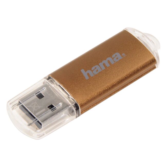 Memorie USB HAMA Laeta 124005, 128GB, USB 3.0, maro BPTCHD000020