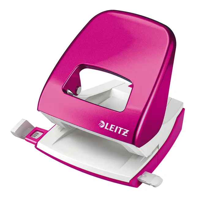 Perforator Leitz WOW 5008, 30 coli, metalic, roz BPTCSL802009