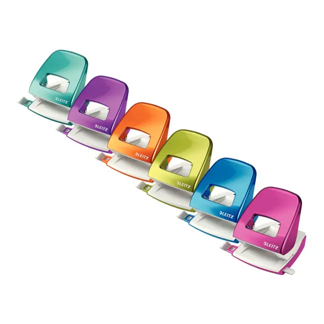 Perforator Leitz WOW 5008, 30 coli, metalic, roz BPTCSL802009