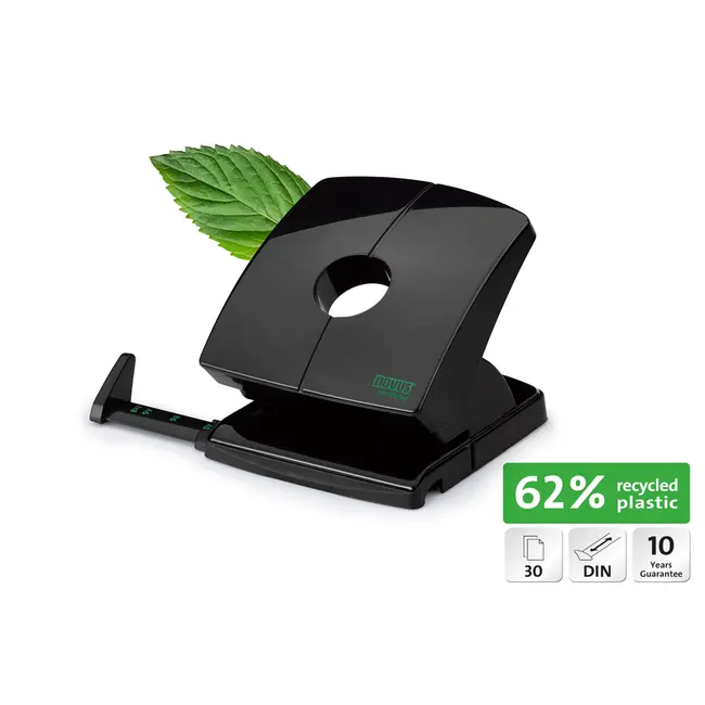 Perforator Novus B230 re+new, 30 coli, negru, 62% pp reciclat BPTCNV0637
