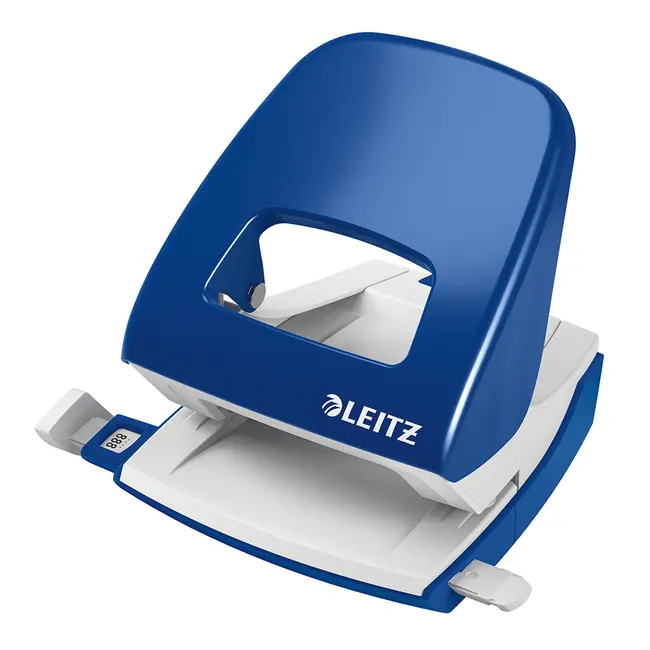 Perforator metalic Leitz 5008 NeXXt Series, 30 coli, albastru BPTCSL802002
