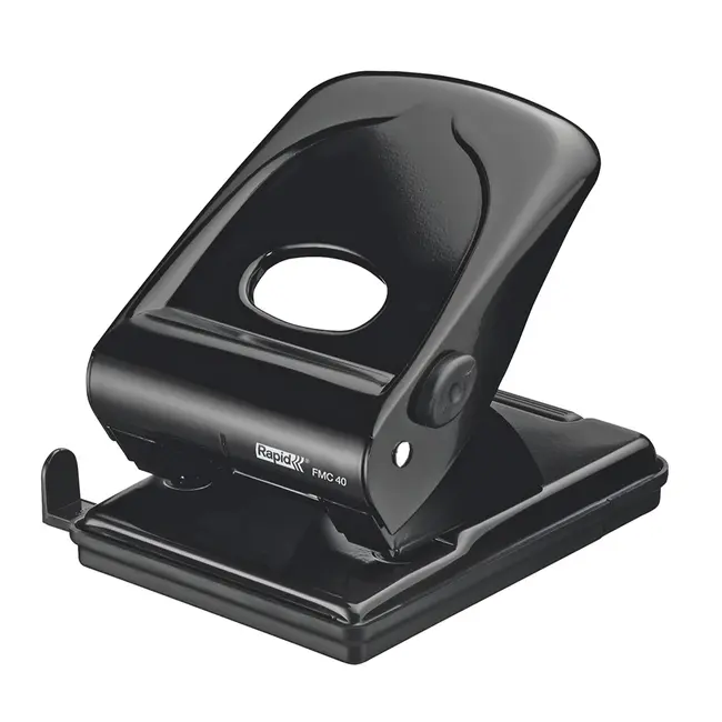 Perforator metalic Rapid FMC40, 40 de coli, cutie, negru BPTCSL835601